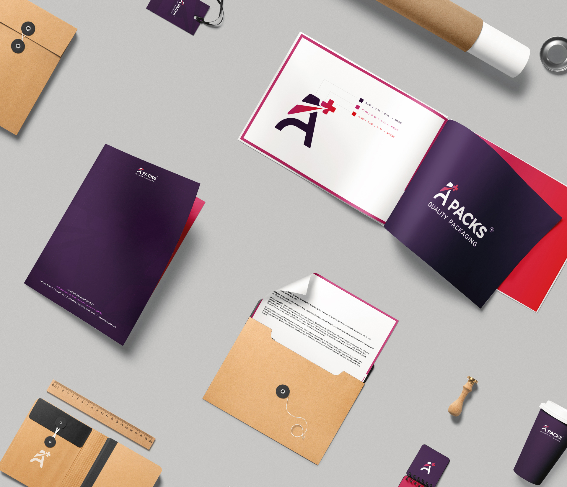 A Plus Packs - Packaging Company - Complete Corporate Branding